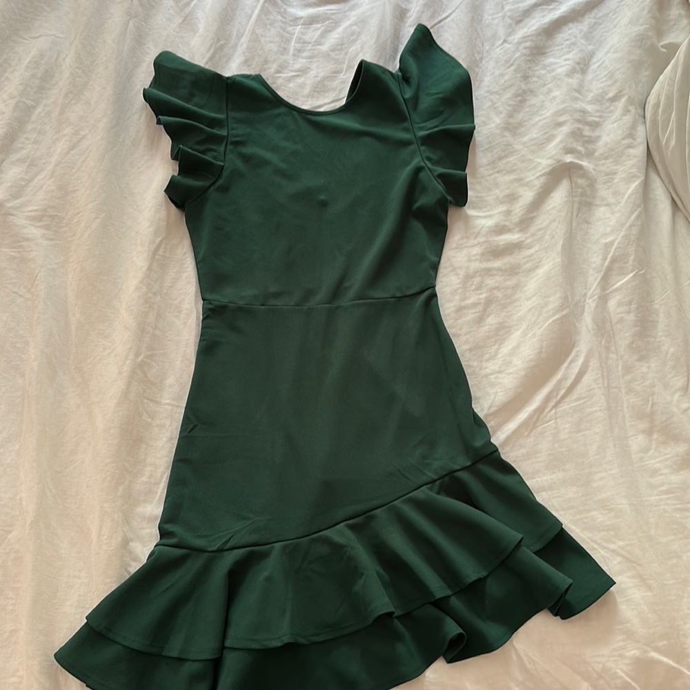 Green A-Line Dress